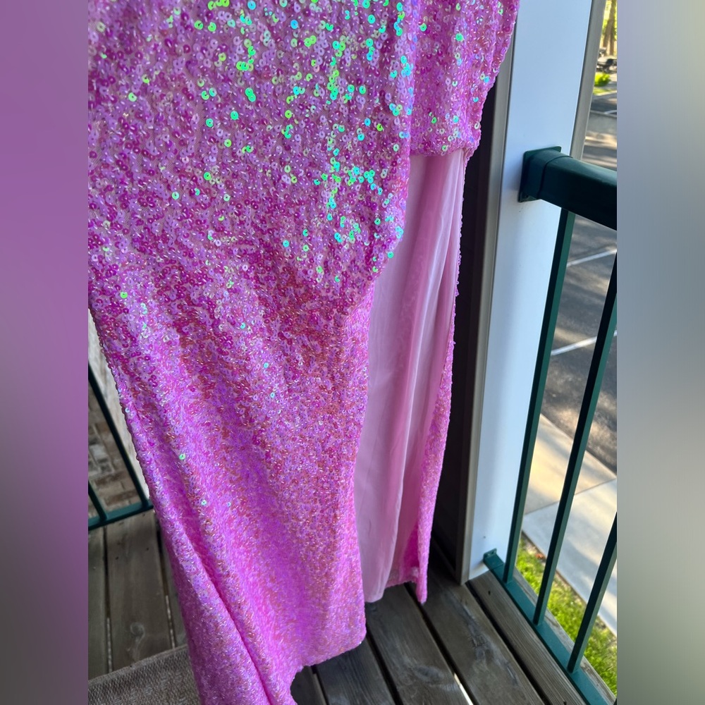 🆕🌸 Midnight Doll Pink Sequin Prom Barbie Formal Gown 5, 11 Adjustable Fit Party - Picture 7 of 13